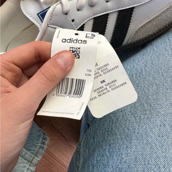 Adidas Classic White and Black Sambas - Picture 9 of 10